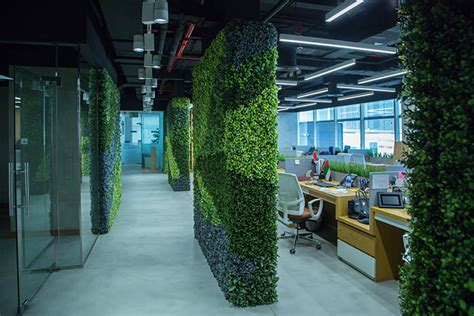 Landscaping Artificial Green Walls For Dubai Media Office Planters Uae