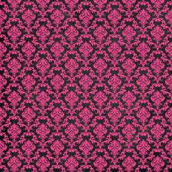 Pink And Black Damask Wallpaper