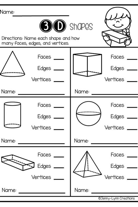 2 And 3 D Shapes Worksheets