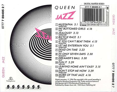 Caratulas De Cd De Musica Queen Jazz 1994
