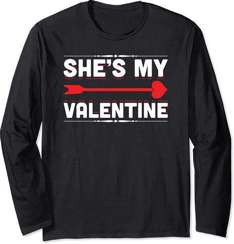 Shes My Valentine Funny Cupids Heart Bow Romantic T
