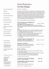 Photos of Auto Sales Manager Resume