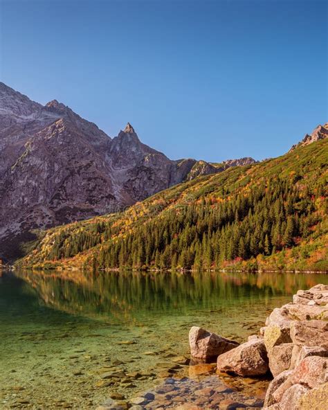 Morskie Oko Lake In Tatra Mountains Stock Image Image Of Pond Poland