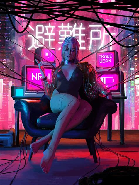 Neon Noir Digital Illustrations By Tony Skeor Cyberpunk Art