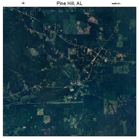Aerial Photography Map Of Pine Hill Al Alabama