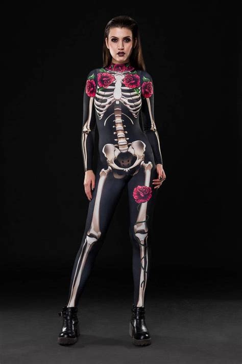 Sexy Skeleton Halloween Costume Halloween Costume For Women Etsy
