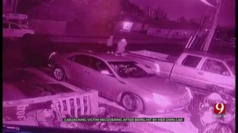 Caught On Camera Woman Attempts To Stop Carjacking Thrown From Hood Of Her Car A Mother Of