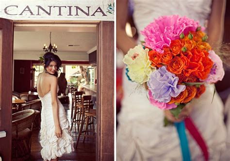Jj's house offers tons of affordable wedding flowers and wedding bouquets in a variety of materials, such as silk wedding flowers and satin ones. Fiesta Wedding Inspiration | Green Wedding Shoes ...