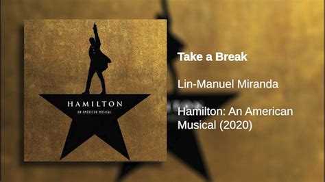 Take A Break Hamilton Live Original Broadway Cast Youtube