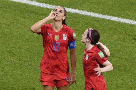 Alex Morgan Is The Footballer Whose Celebration Against England Caused