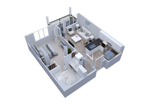 Residential Real Estate 3d Floor Plan Rendering By The 2d3d Floor Plan