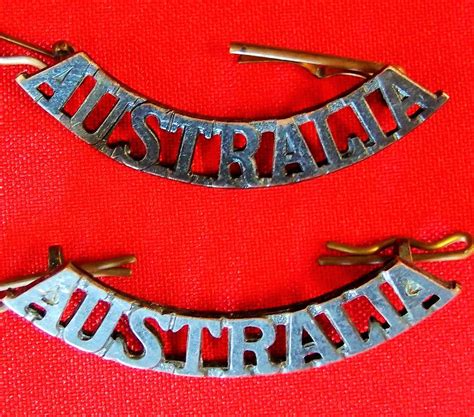 Ww1 Ww2 Korean War Australian Army Australia Shoulder Badges Anzac