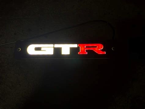 Buy NISSAN GTR R SKY LINE R FRONT GRILLE GTR LED LOGO GRILL BADGE EMBLEM Online At