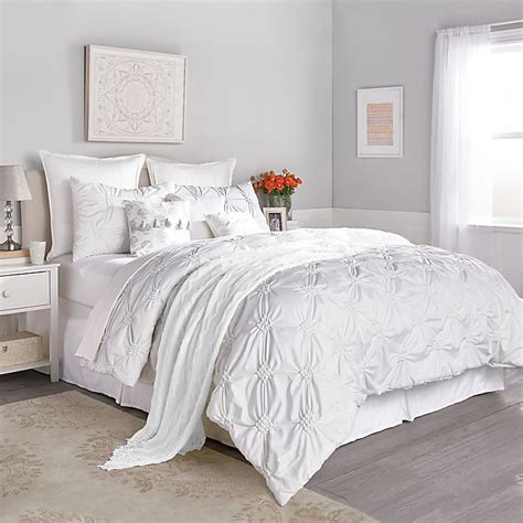 Bed Bath And Beyond White Comforter Queen Hanaposy