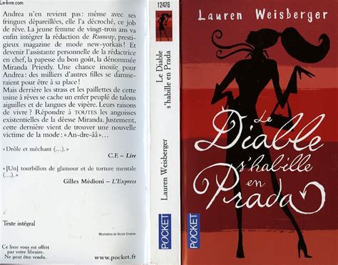 Vous pouvez lire la version epub dee le diable s'habille en prada suivi de auteur du livre par barbaste, christine, weisberger, lauren avec copie claire pdf epub kindle et format audio. LE DIABLE S HABILLE EN PRADA - THE DEVIL WEARS PRADA de ...