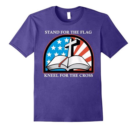 Stand For The Flag Kneel For The Cross Anti Kneel Shirt Tj Theteejob