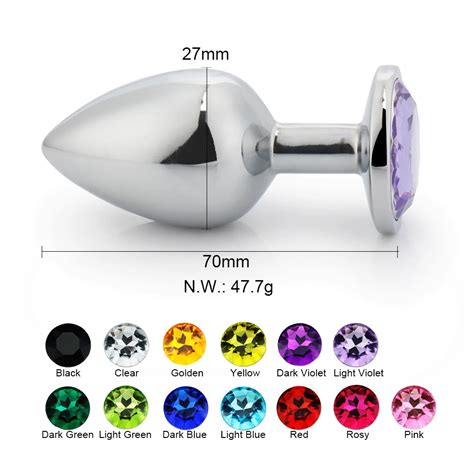 Hot Sale Silver Anal Plug Metal With Jewel Cheap Anal Sex Toys Dilator