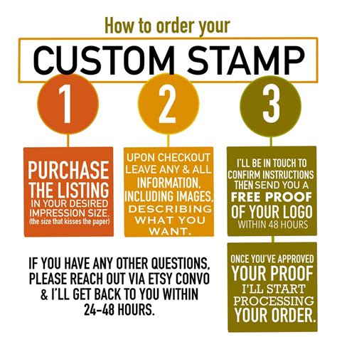 Custom 1 Of A Kind Rubber Stamp Custom Stamp Custom Etsy