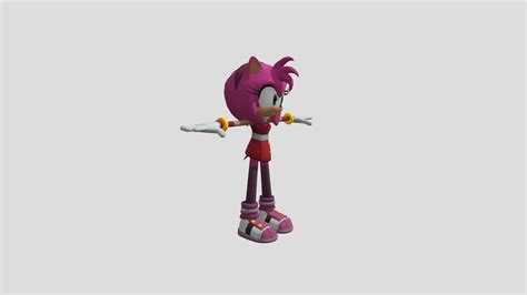 amy rose download free 3d model by cucarachitapepsi [db22509] sketchfab