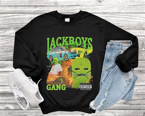 Jackboys Gang Shirt Vintage Jackboys Rap Tee Shirt Travis Scott