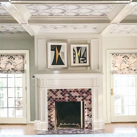 10 Ceramic Tile Ideas For Your Fireplace Surround Mercury Mosaics