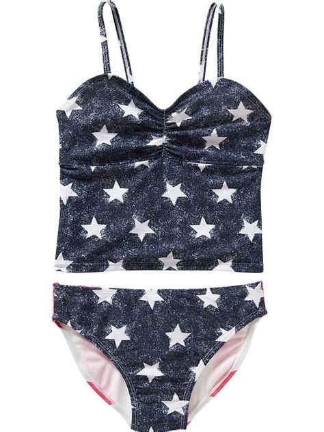 Girls Stars And Stripes Tankinis Girls Bathing Suits Old Navy Girls