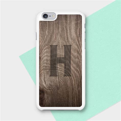 Wood Burn Personalised Initial Phone Case By Paperhappy
