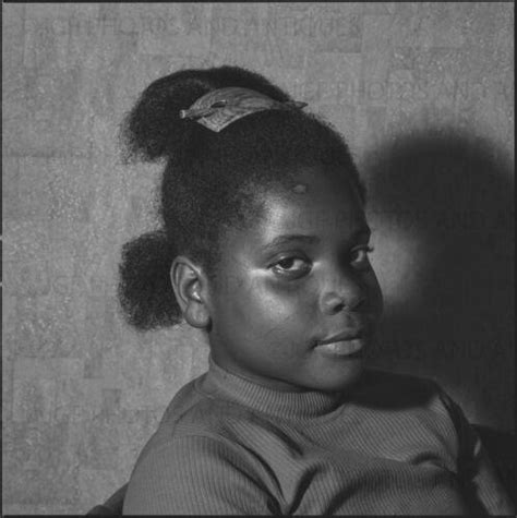 1960s Portrait Of Young African American Girl Vtg Medium Format