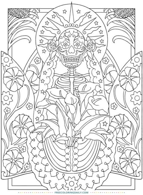 Free Folk Art Coloring Page Free Coloring Daily