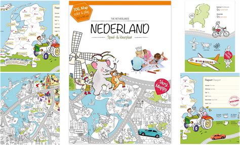 Onze vriend pypus en de illustraties van de belangrijkste categorieën. De grootste kleurplaat van Nederland l Very Mappy