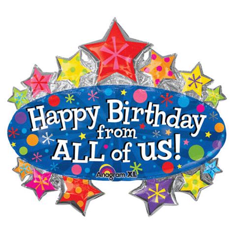 Maybe you would like to learn more about one of these? Happy Birthday From All Of Us Marquee - Portland Balloon ...