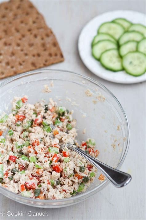 Rub your salmon down with a bit of salt and pepper, as well as some crushed red pepper flakes. Low-Fat Salmon Salad Sandwich Recipe with Capers