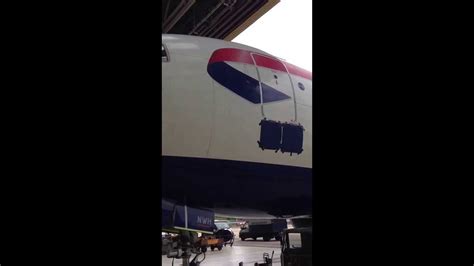 British Airways 767 Emergency Slide Deployment Youtube