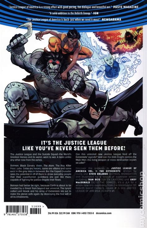 Justice League Of America Tpb 2017 2018 Dc Universe Rebirth Comic Books