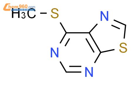 18917 31 2 Thiazolo 5 4 d pyrimidine 7 methylthio 化学式结构式分子式mol