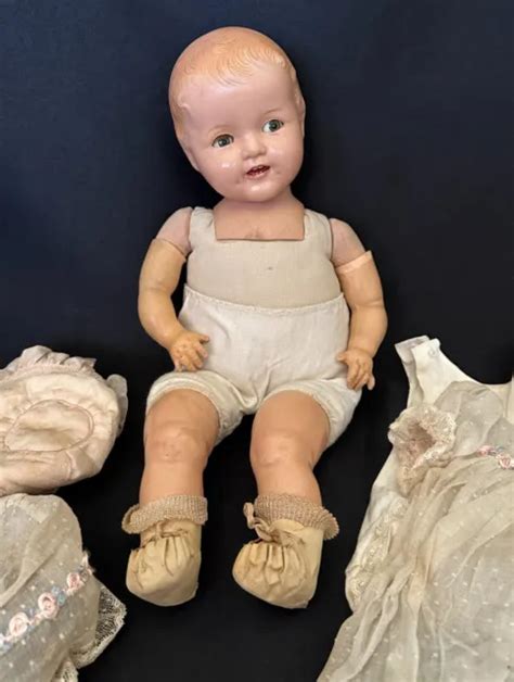 Rare S Ideal Shirley Temple Composition Baby Doll Eyes W Outfit Nr Picclick