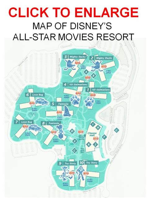 Terdapat banyak pilihan penyedia file pada halaman tersebut. Map of Disney's All-Star Movies Resort