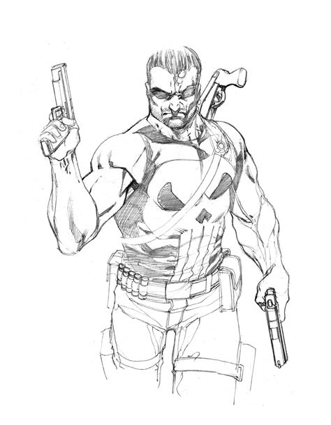 Punisher Coloring Pages Coloring Home