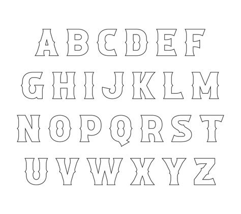 Free Letter Stencils To Print And Cut Out 8 Best Images