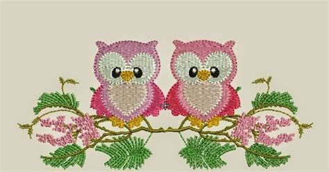Download download free 2 owl design machine embroidery ~ download ...