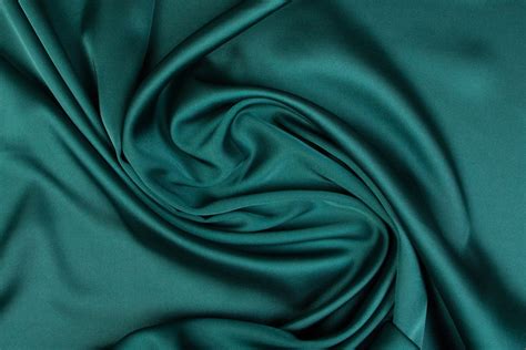 Emerald Green Satin Fabric By The Yard 25 Dark Green Silk Etsy