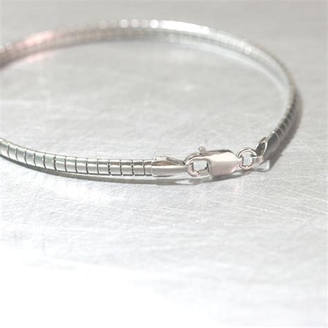 3mm Sterling Silver Box Wire Bracelet