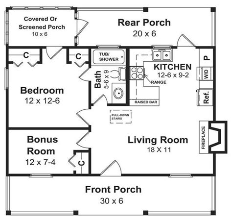 Small Vacation Home House Plan 141 1140 Small House Floor Plans