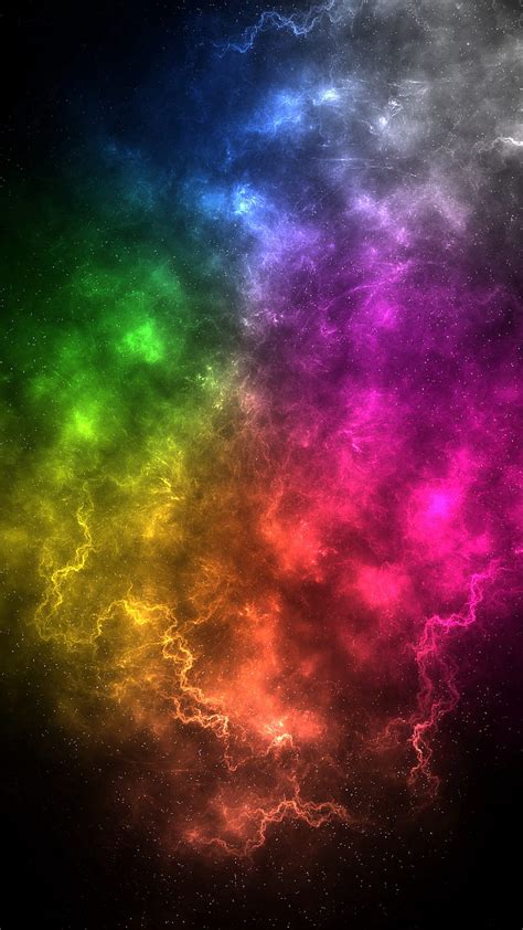 Cosmic Colorful Energy Abstract Hd Phone Wallpaper Peakpx