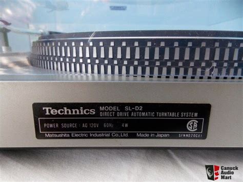 Vintage 1980 Technics Sl D2 Direct Drive Turntable Made In Japan