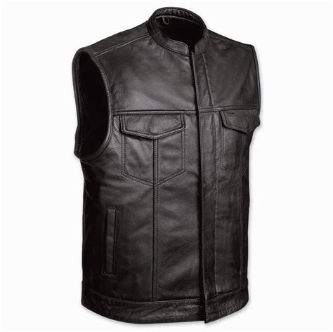 Soa Sons Of Anarchy Leather Vest Cowhide Only 6595soavest