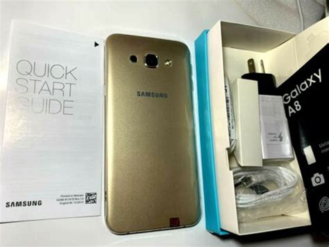 New Samsung Galaxy A8 Sm A8000 Dual Sim Unlocked Smartphone 32gb Gold Au Stock Ebay