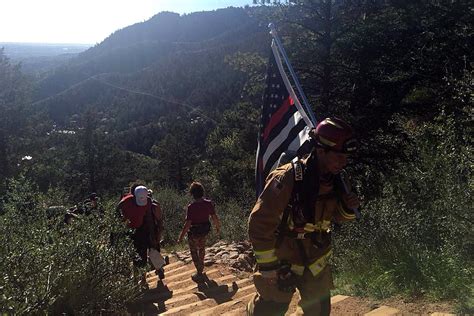 Colorado Firefighters Honor 911 By Climbing Manitou Incline