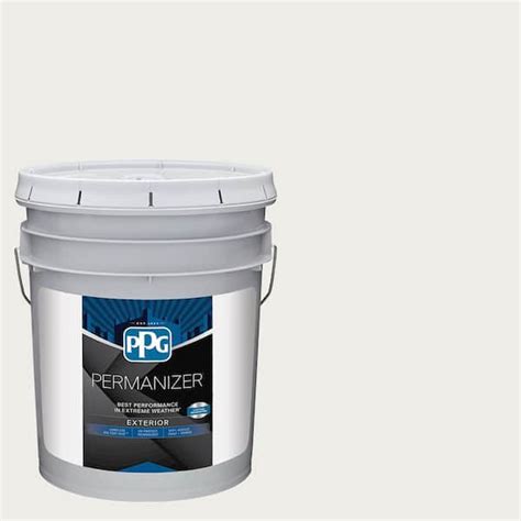 Permanizer 5 Gal Ppg1025 1 Commercial White Flat Exterior Paint
