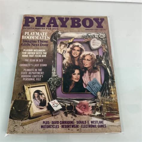 PLAYBOY MAGAZINE FEBRUARY 1981 Playmate Roommates Year In SEX